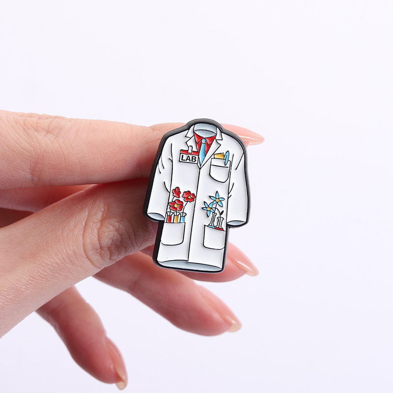 Floral Doctor Nurse Coat Ename - đánh giá và giá Medical Laboratory Scientist